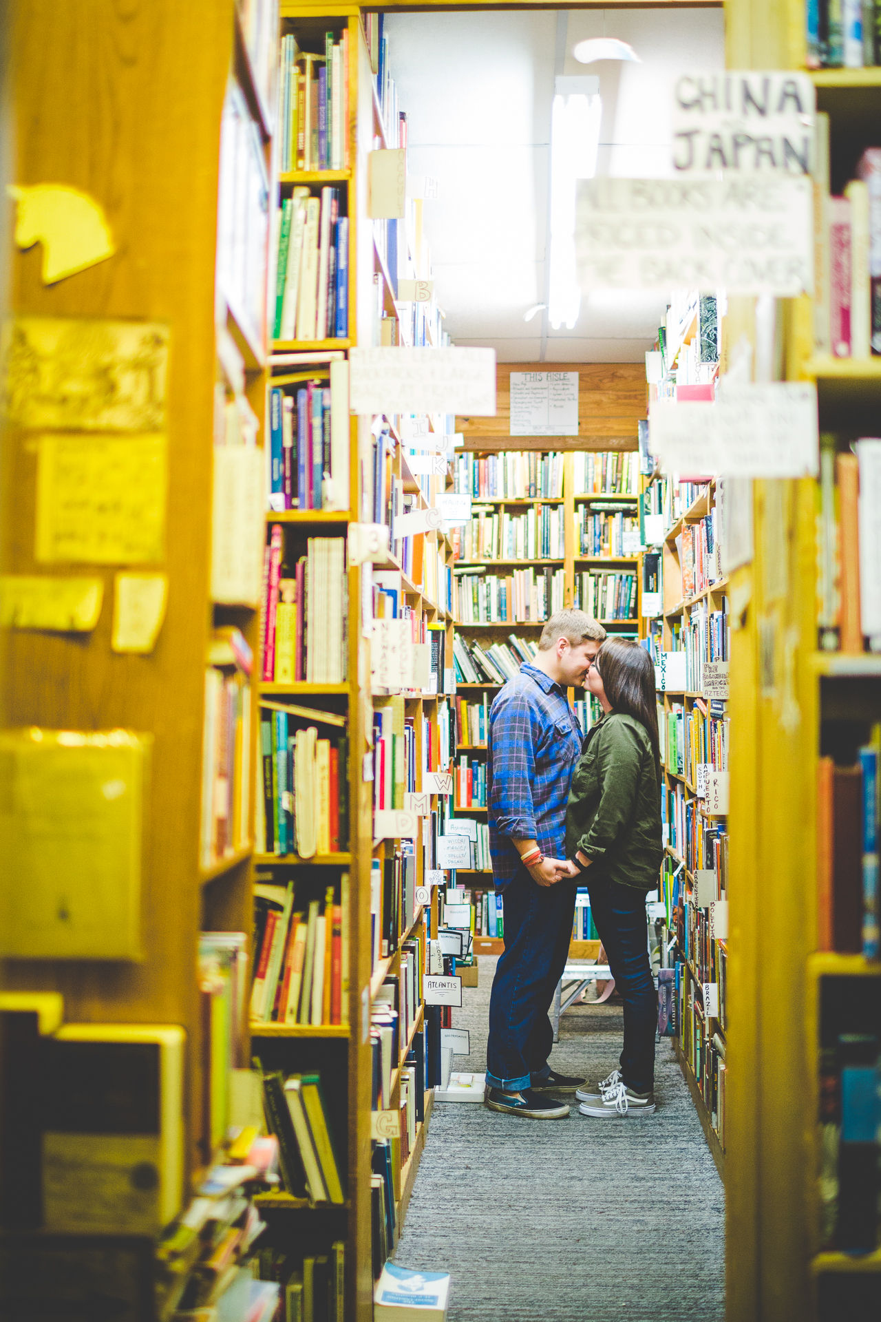 nwa-engagement-photographs-lauren-and-collier-lissachandler-com-2 Engagement Session in Bookstore, Dickson Street Bookshop, lissachandler.com