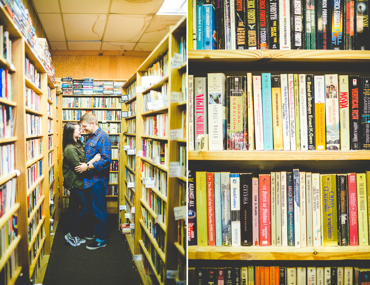 nwa-engagement-photographs-lauren-and-collier-lissachandler-com-28 Engagement Session with Books, Bookstore Engagements, Dickson Street Bookshop