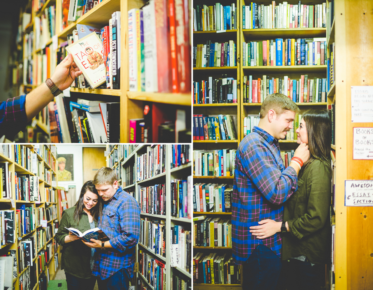 nwa-engagement-photographs-lauren-and-collier-lissachandler-com-29 Engagement Session with Books, Bookstore Engagements, Dickson Street Bookshop