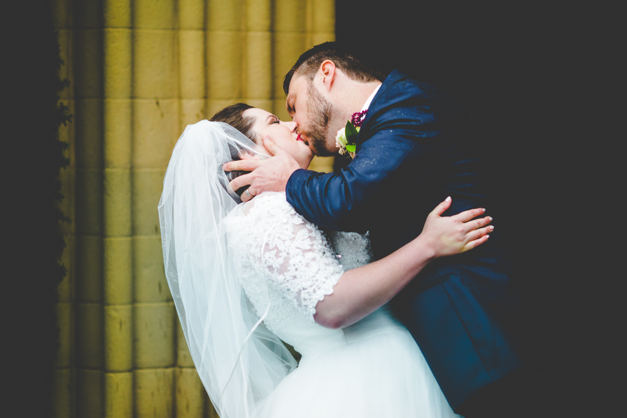 Rainy Winter Wedding at St. Catherine's at Bell Gable