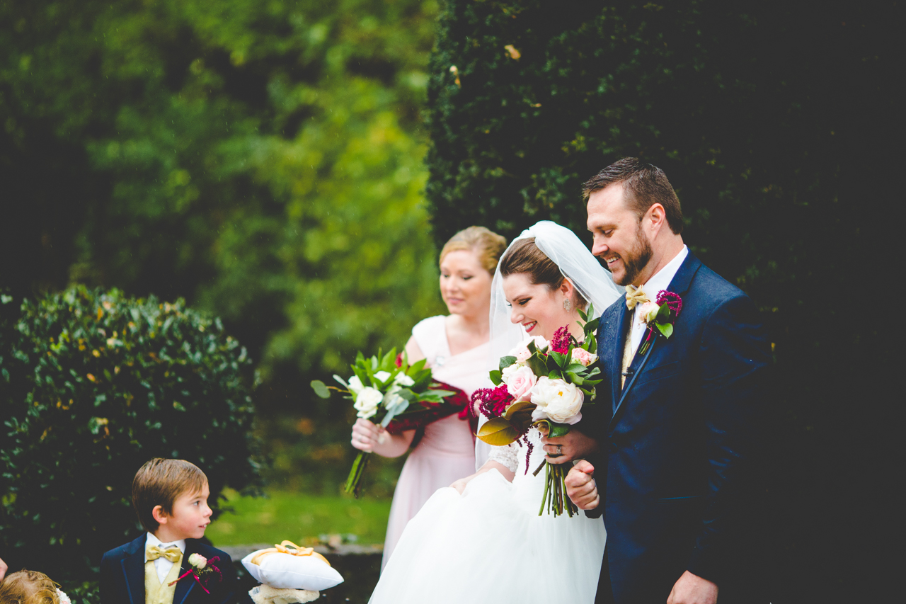 Rainy Winter Wedding at St. Catherine's at Bell Gable