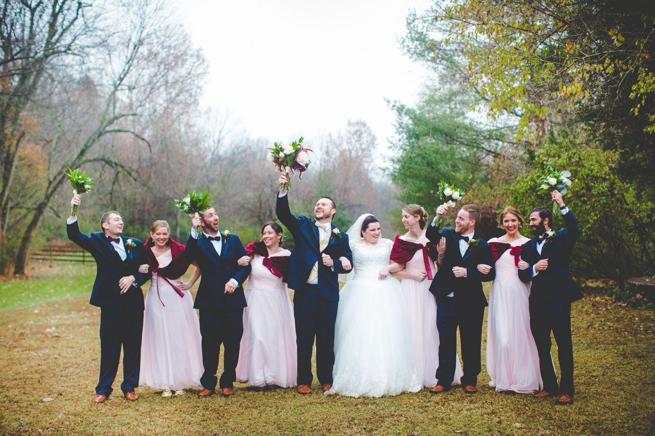 Rainy Winter Wedding at St. Catherine's at Bell Gable