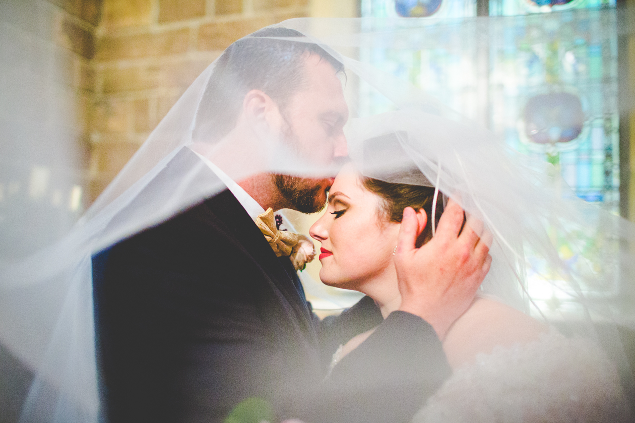 Rainy Winter Wedding at St. Catherine's at Bell Gable