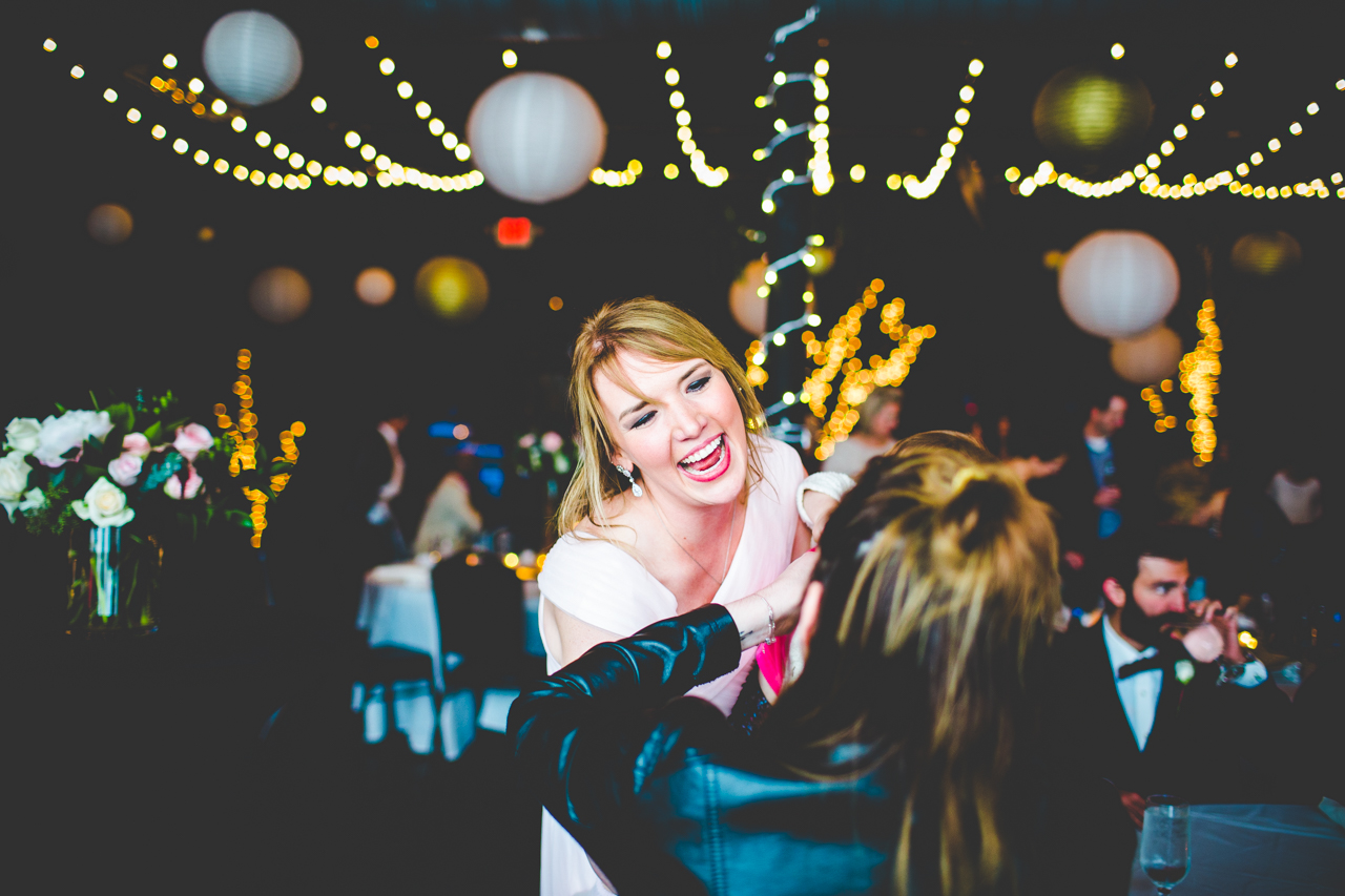Winter Wedding Reception at Mermaid's in Fayetteville Arkansas
