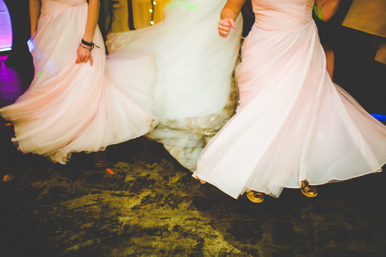 Winter Wedding Reception at Mermaid's in Fayetteville Arkansas