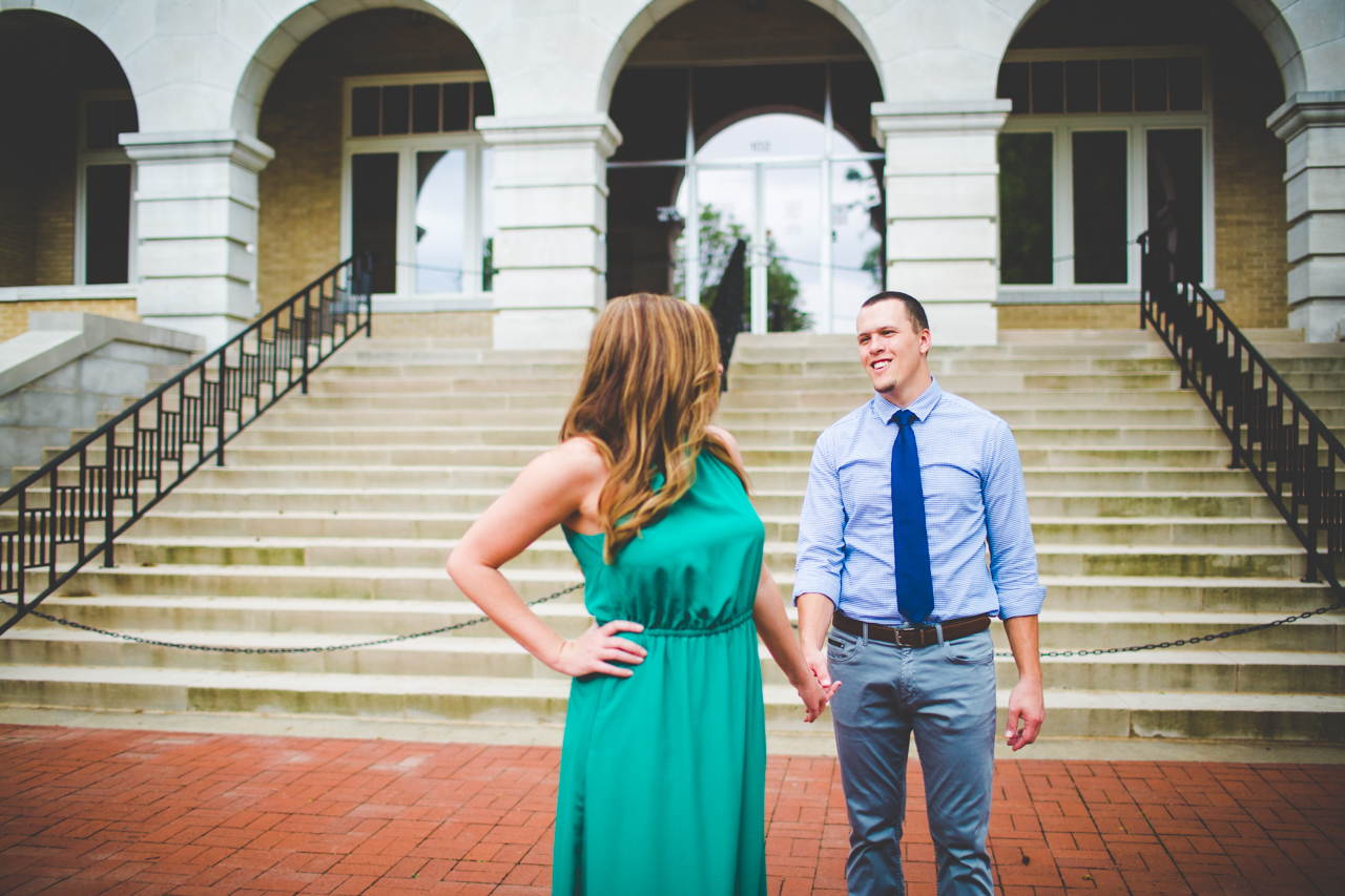 NWA Wedding Photographer in Fayetteville, Spring Engagement Photographs by Lissa Chandler