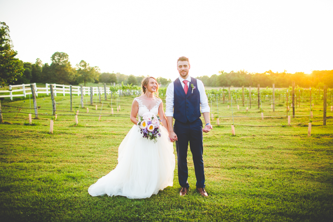 Lissa Chandler Photography | Golden Hour Bride and Groom Wedding Day Portraits 