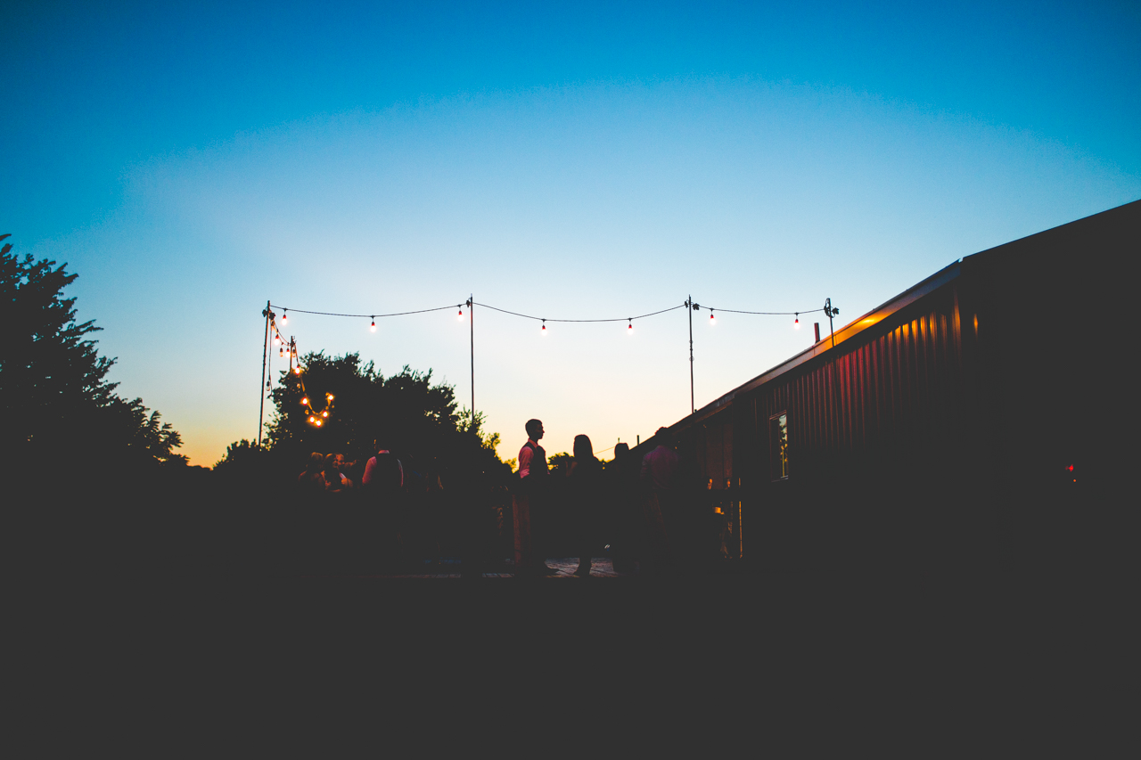 Blue Hour at Wedding Reception | Sassafras Springs Vineyard