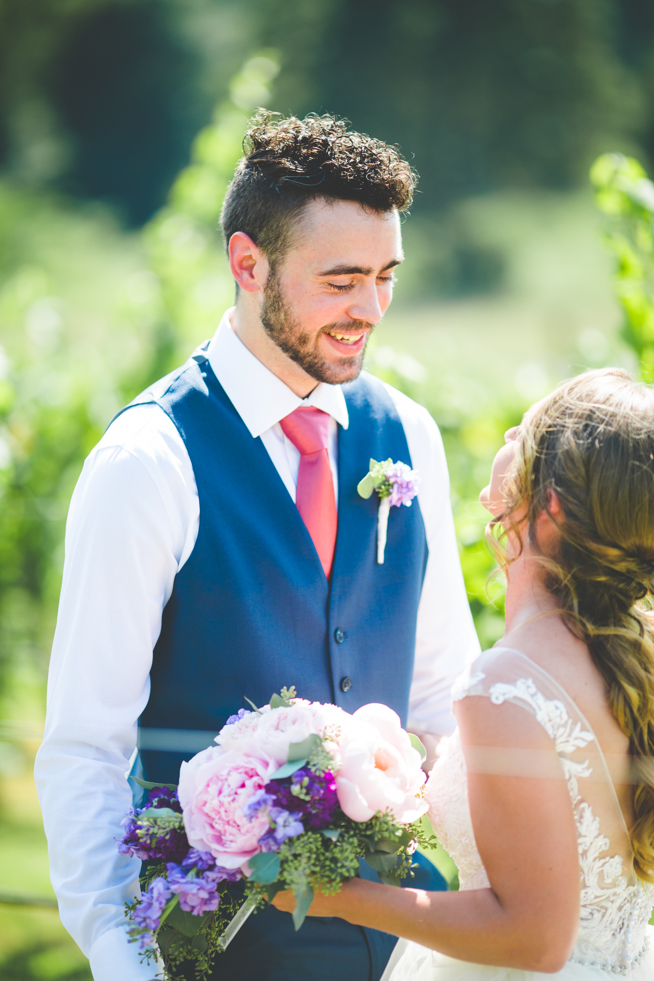 groom reaction at first look 