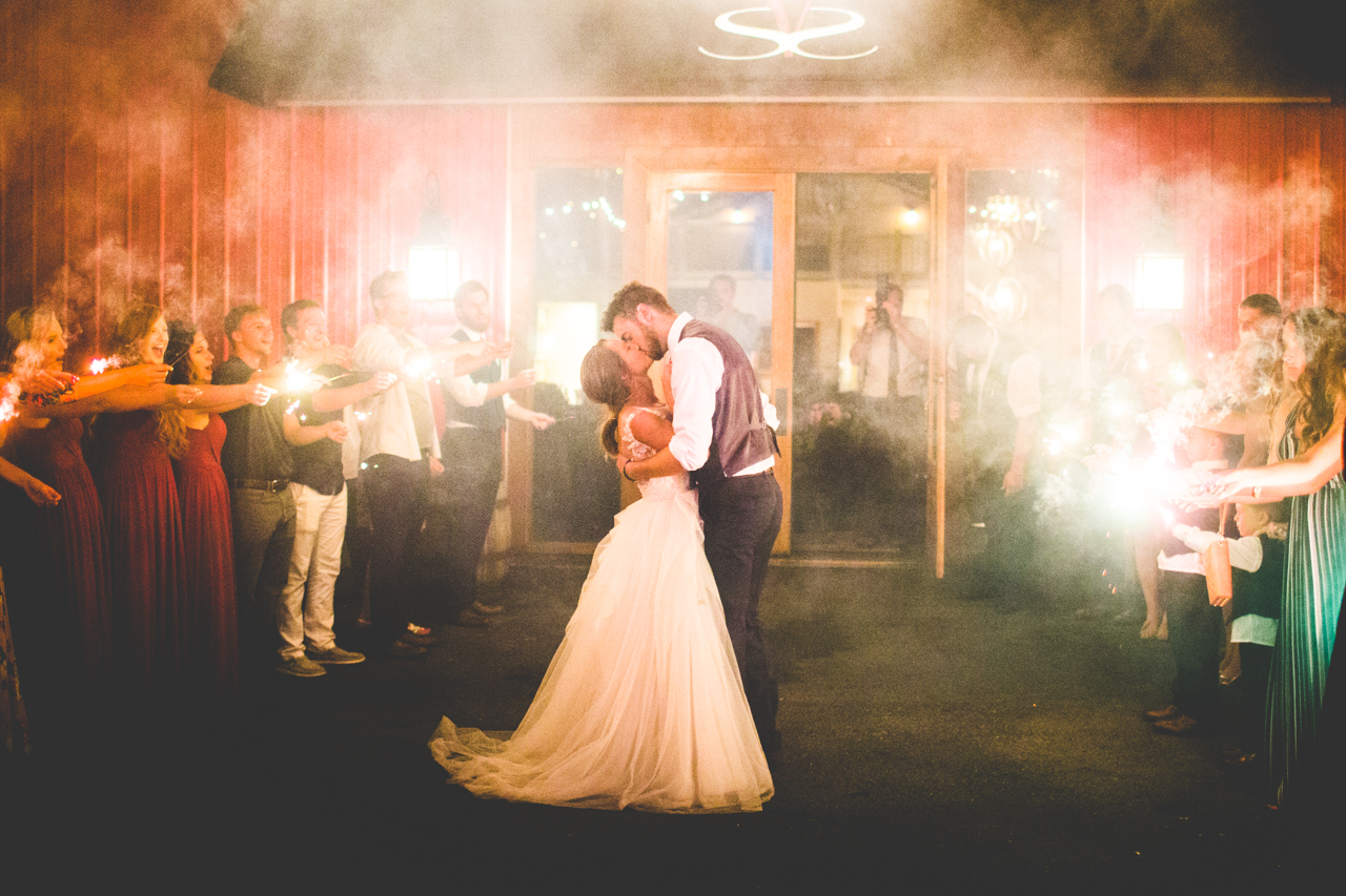 Wedding Exit Ideas, Sparkler Exit at Summer Wedding 