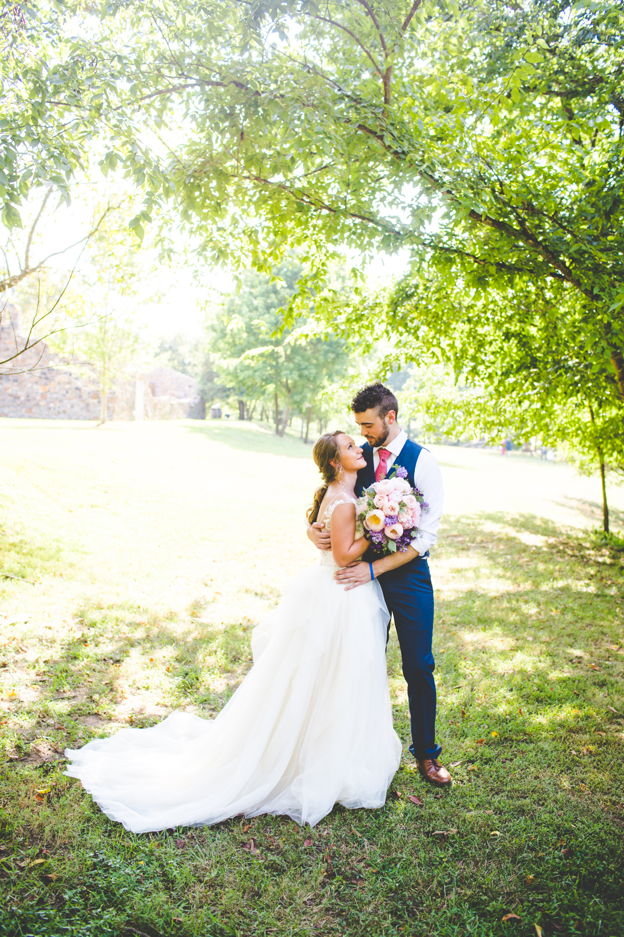 sweet bride and groom photograph at sassafras springs 