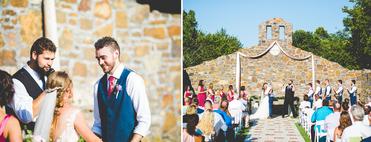 First Kiss at Wedding Ceremony | Lissa Chandler Photography 