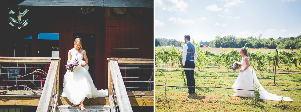 bride walks to first look at sassafras springs in fayetteville arkansas, lissa chandler photography 