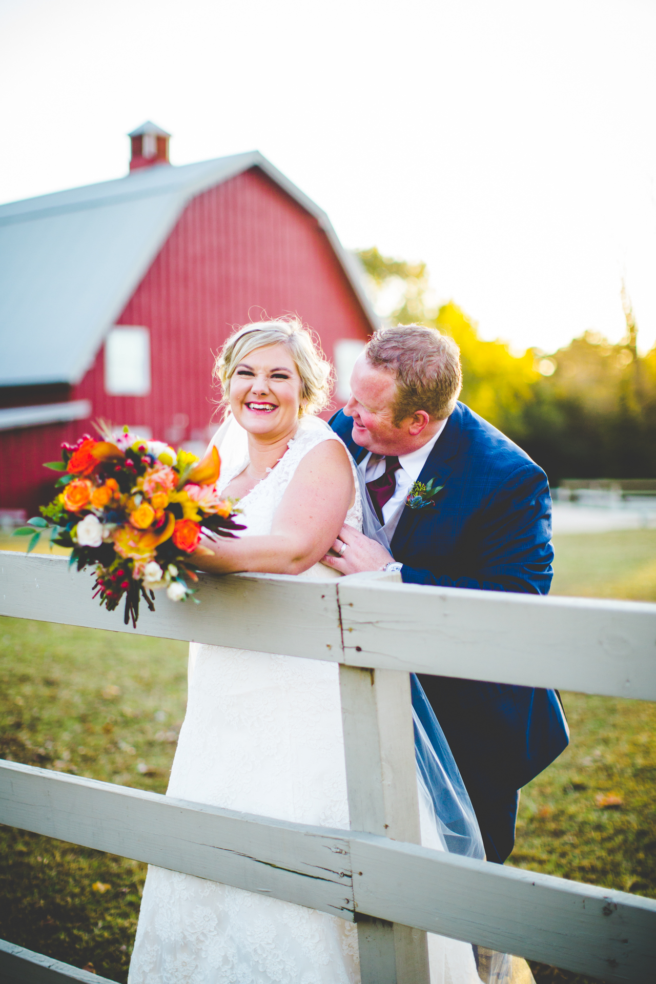 Fayetteville Arkansas Wedding Photographer, Fall Wedding at Pratt Place Barn, Carolyne and Adam-3 Fall Wedding at Pratt Place Inn and Barn, Sunset Bride and Groom Photographs | Lissa Chandler Photography
