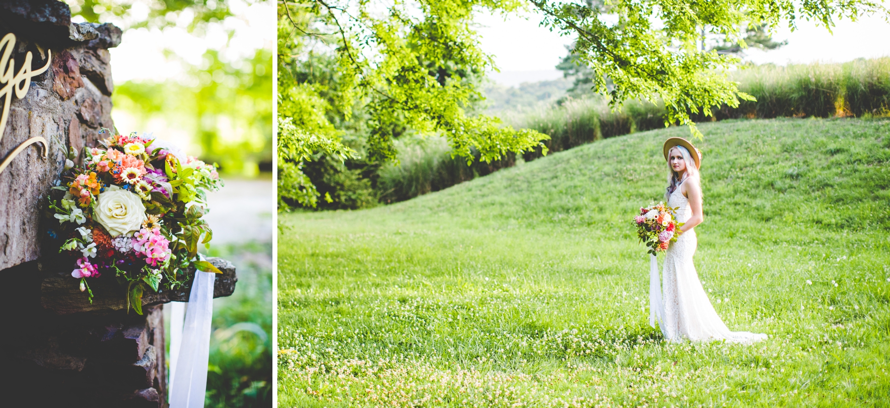 Bride with Colorful Hair, Arkansas Wedding Photographer 