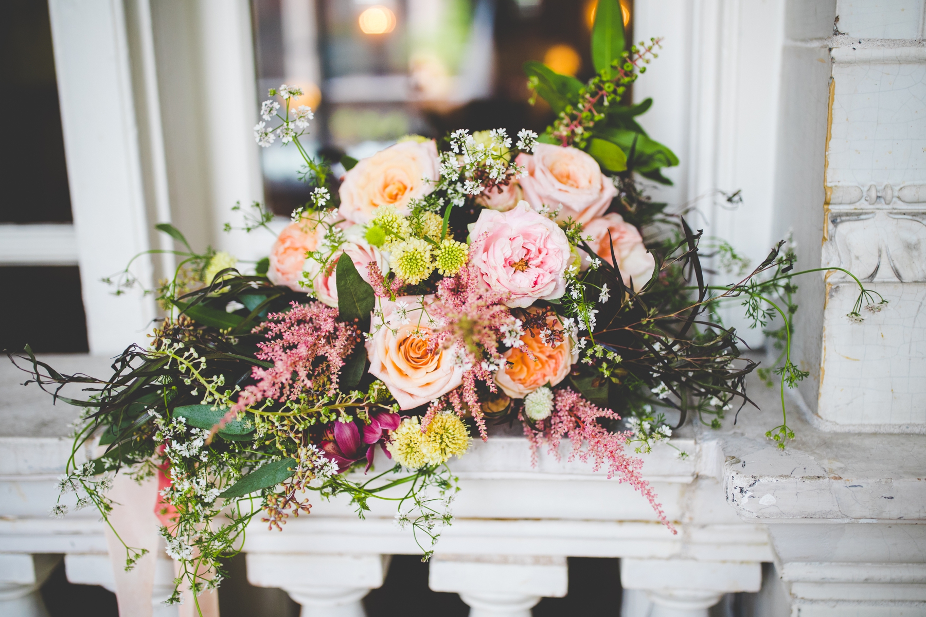 Vintage Bride and Bridesmaid Photos at the Hermitage Hotel, Southern Wedding Photographer Lissa Chandler