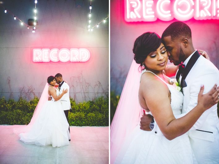 Bride and Groom Night Portraits, Unique Wedding Portraits, Bentonville Wedding Photographer