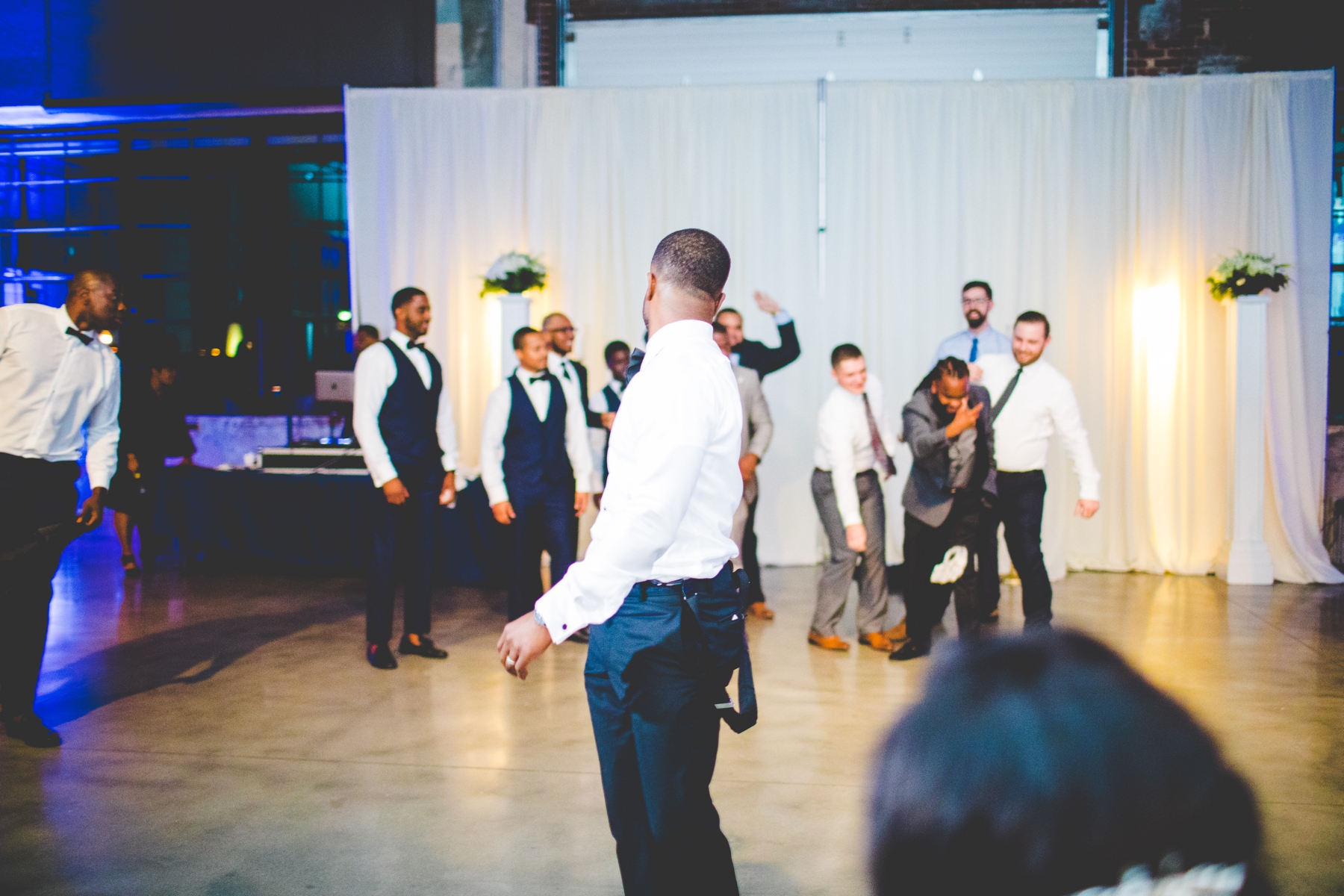 Groomsmen Dance at Wedding Reception, Fun Wedding Reception Ideas, Lissa Chandler Photography