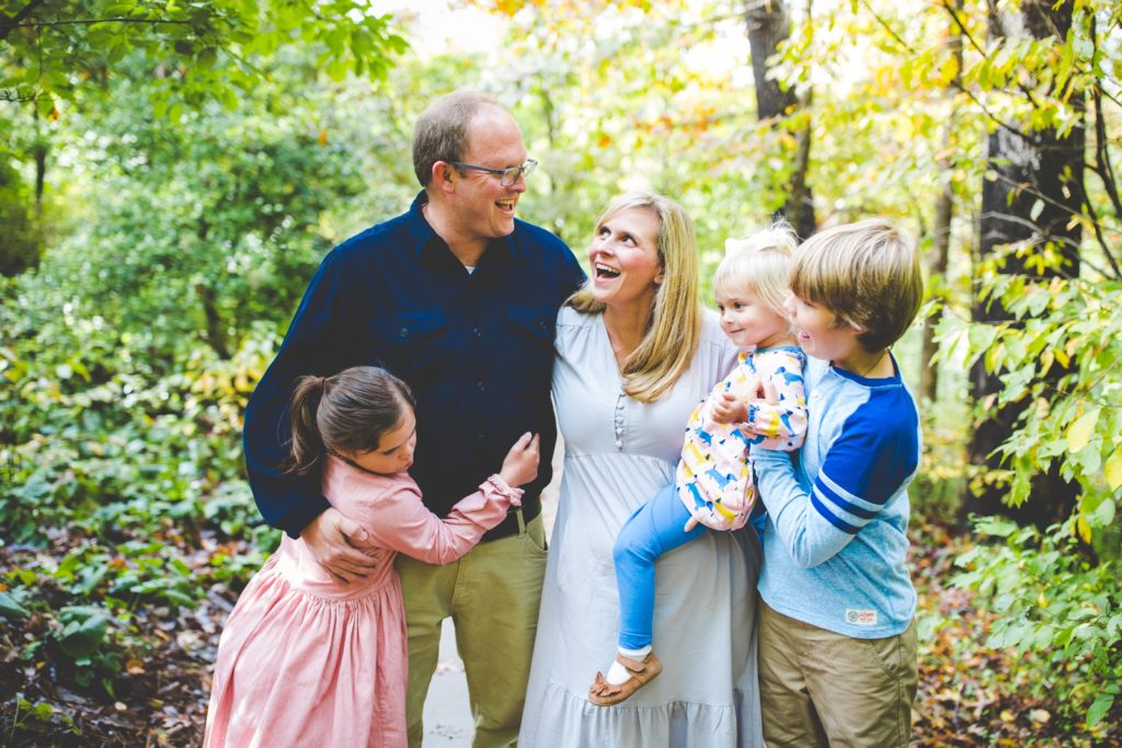 family photographs taken at crystal bridges trail in bentonville arkansas