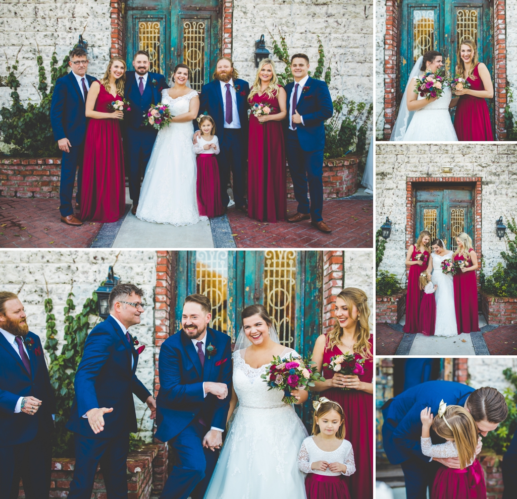 wedding day bridal party by nwa wedding photographer 