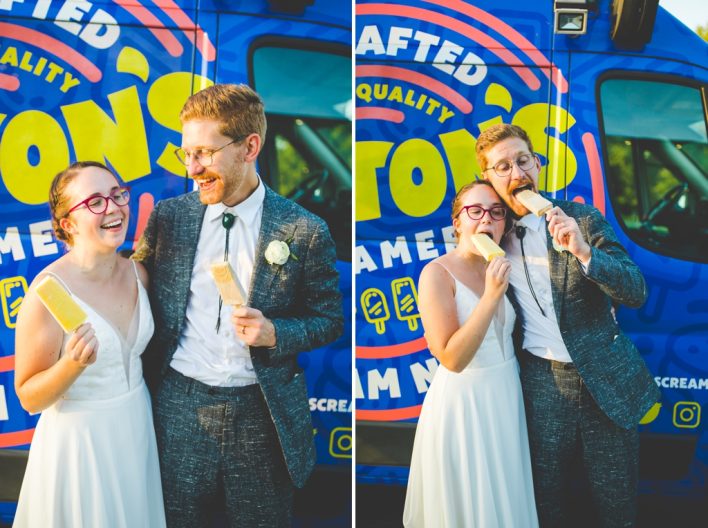 burtons ice cream at wedding