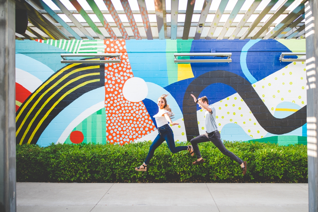 jumping engagement photos