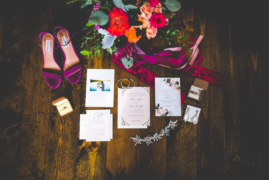 wedding invites at silver springs barn