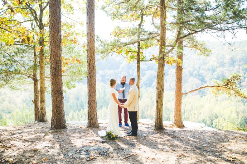 forest elopement in northwest Arkansas, eureka springs