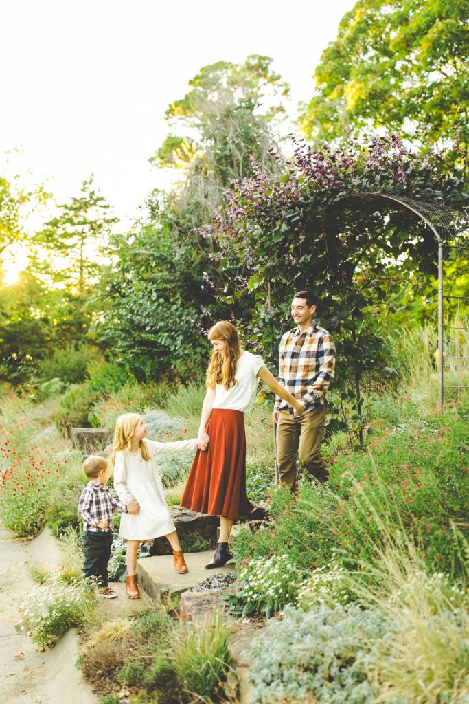 Fall Family Photographs at Wilson Park in Fayetteville