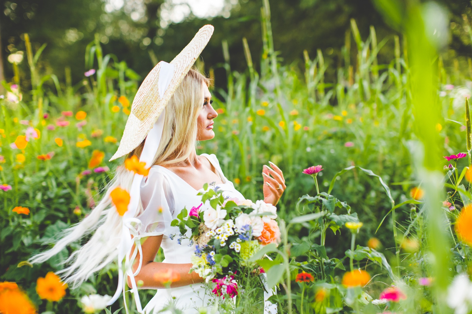 fall bridal photographs in Rogers, Arkansas by NWA wedding photographer Lissa Chandler