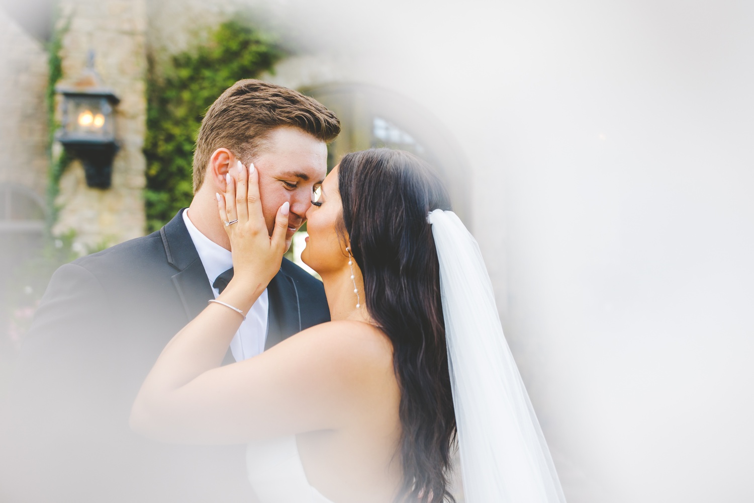 Bride and Groom Veil Photographs, Branson Mo Wedding Photographer