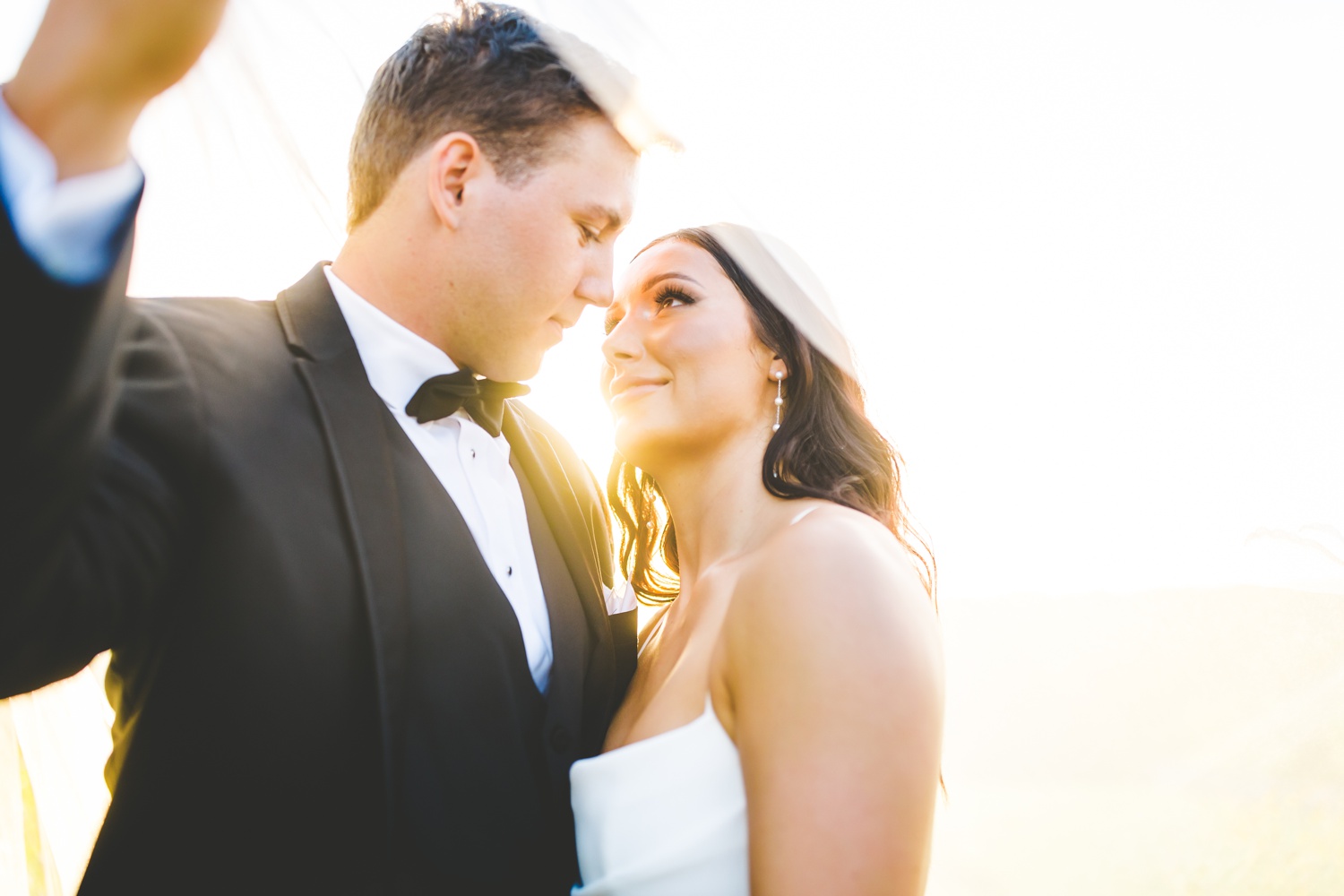 Bride and Groom Sunset Portraits at Big Cedar Lodge