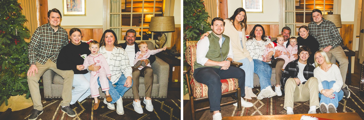 Nineties Aesthetic Christmas Family Photos at Big Cedar Lodge