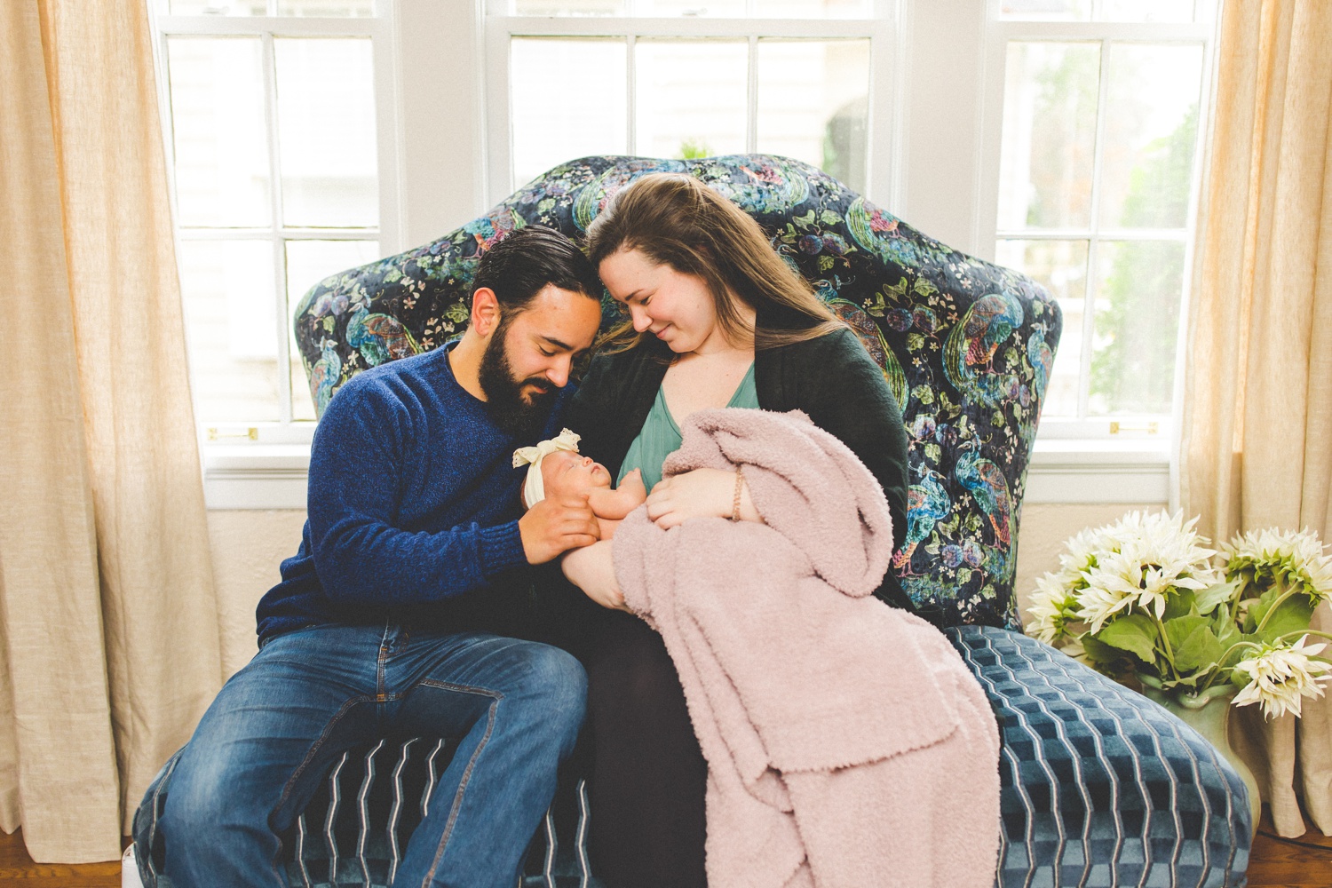 colorful newborn photography in fayetteville Arkansas 