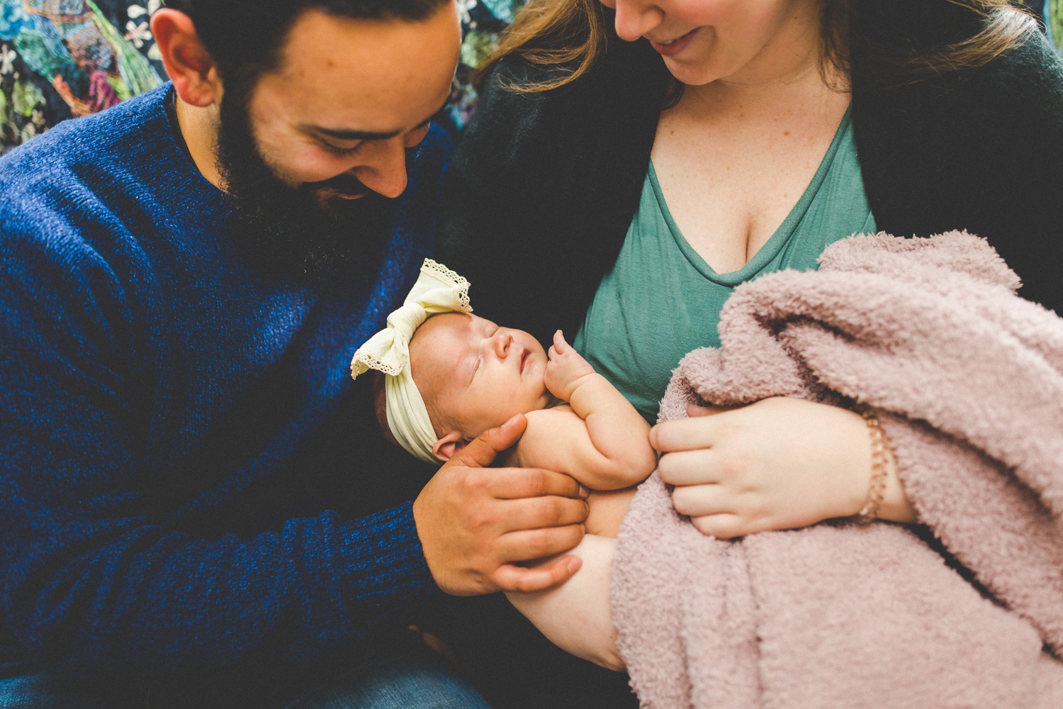 colorful newborn photography in fayetteville Arkansas 