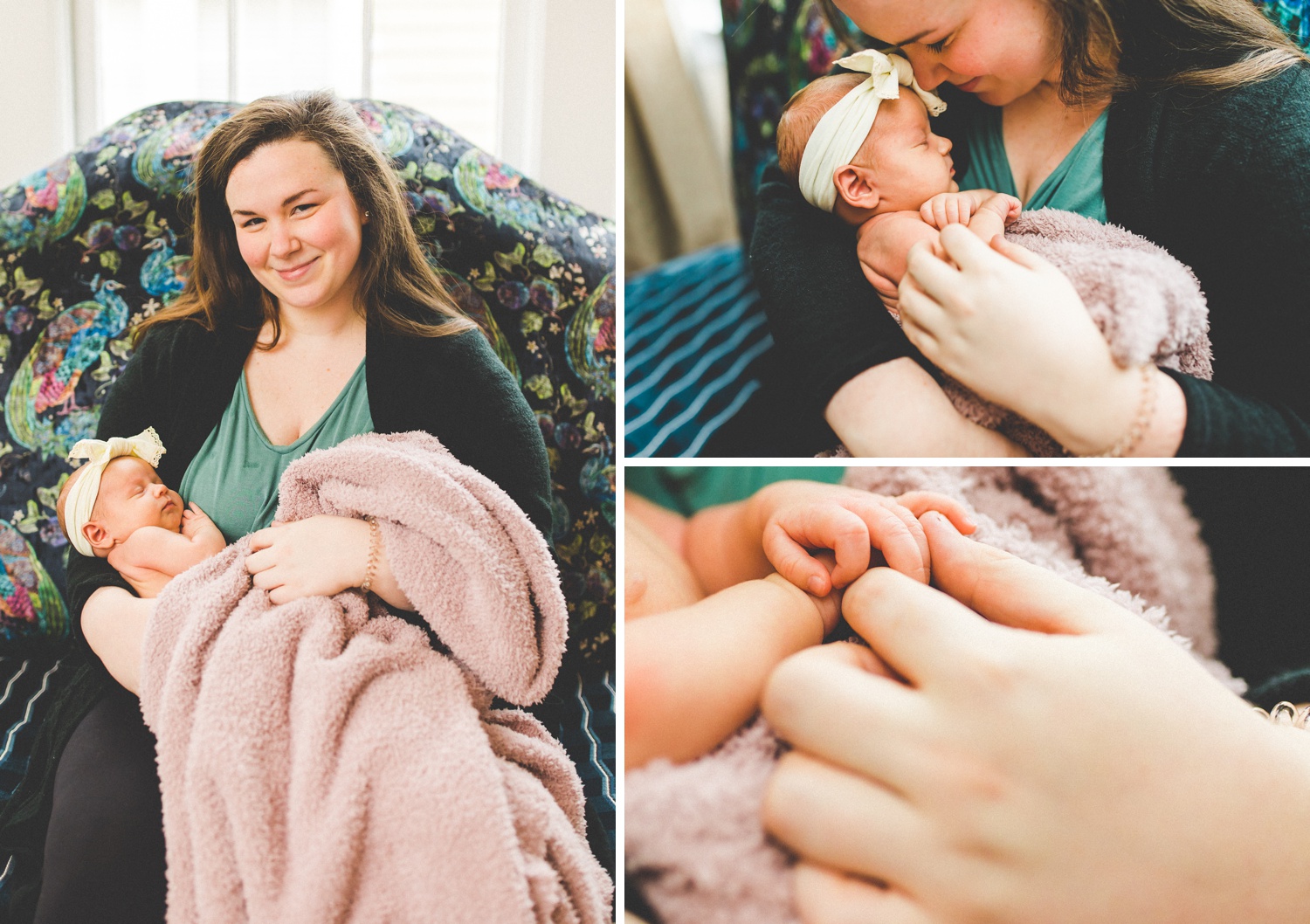 colorful newborn photography in fayetteville Arkansas 