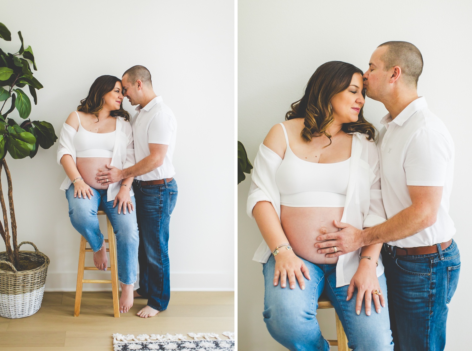 90s inspired maternity photographs in fayetteville arkansas