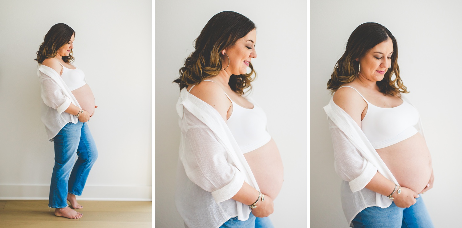 minimalist maternity photographs in Northwest Arkansas by Lissa Chandler 