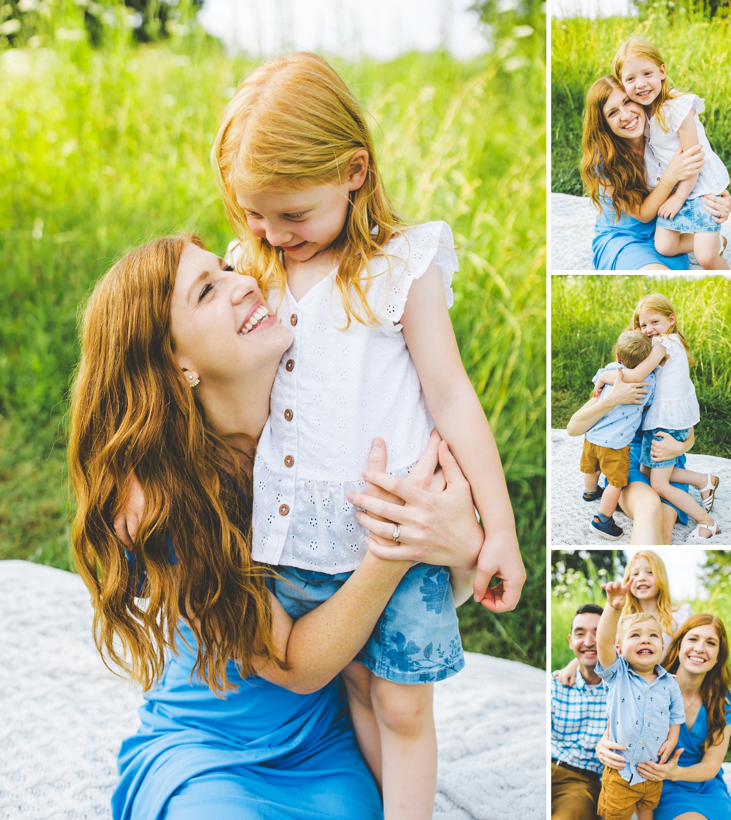happy outdoor family photographs in northwest arkansas by family photographer Lissa Chandler 