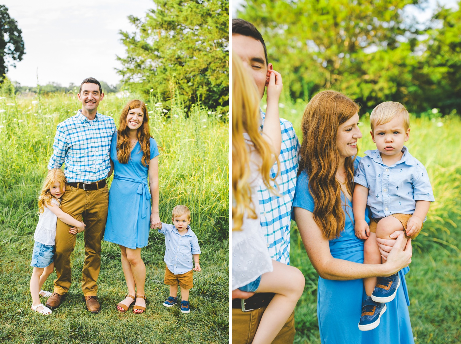 outdoor family photographs in fayetteville by nwa photographer Lissa Chandler 