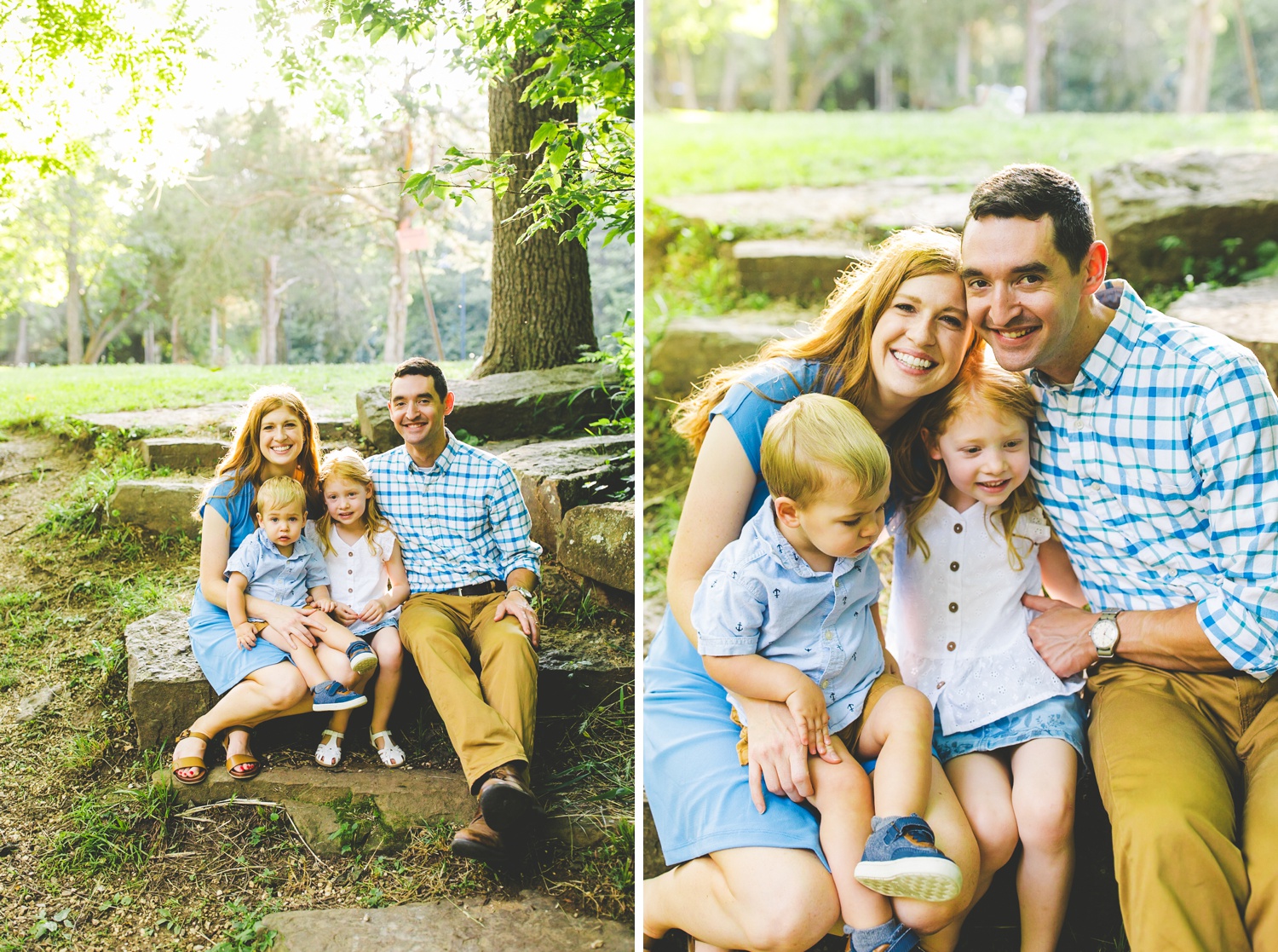 outdoor family photographs in fayetteville by nwa photographer Lissa Chandler 