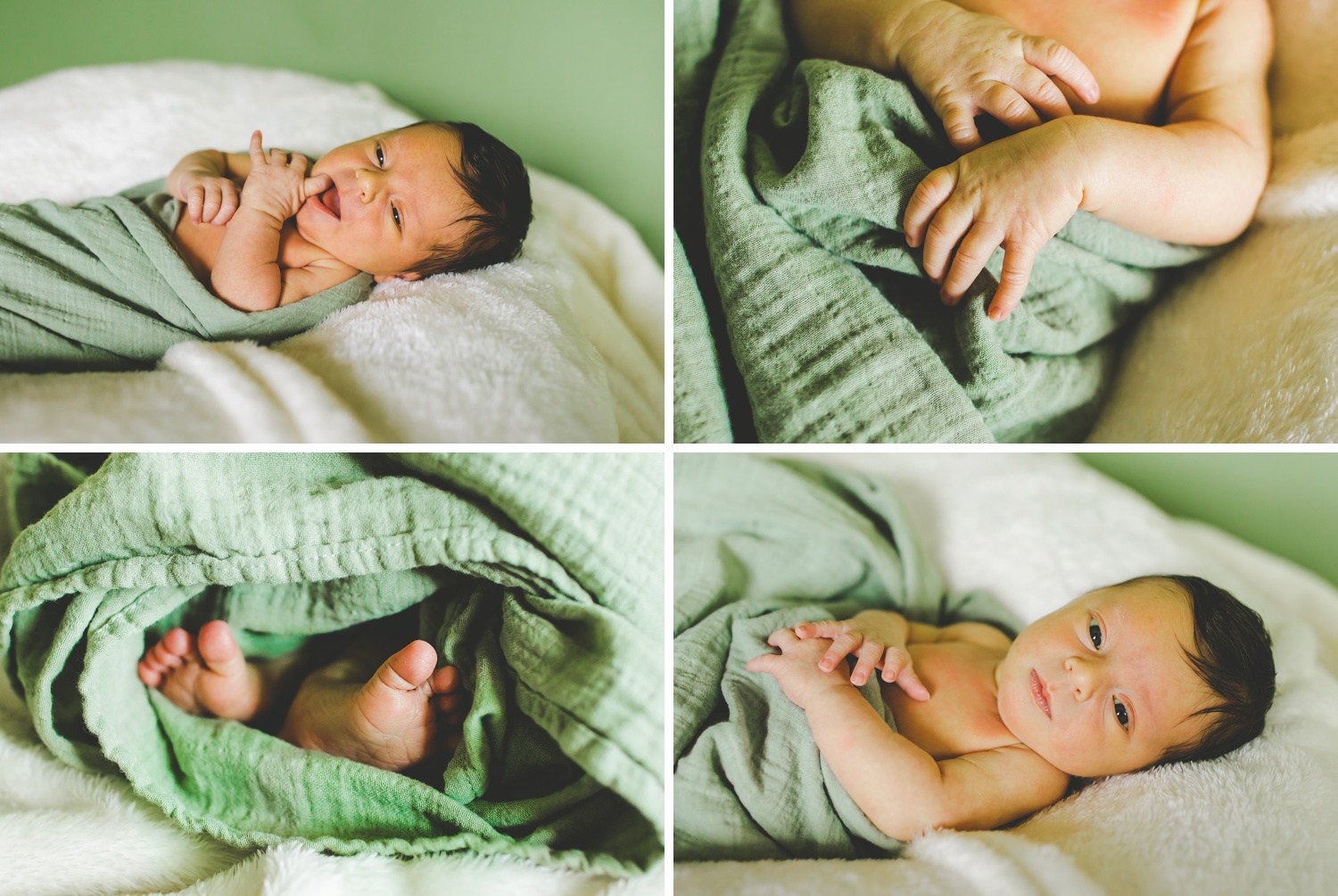 simple studio baby photographs in northwest Arkansas, cute newborn photos in fayetteville