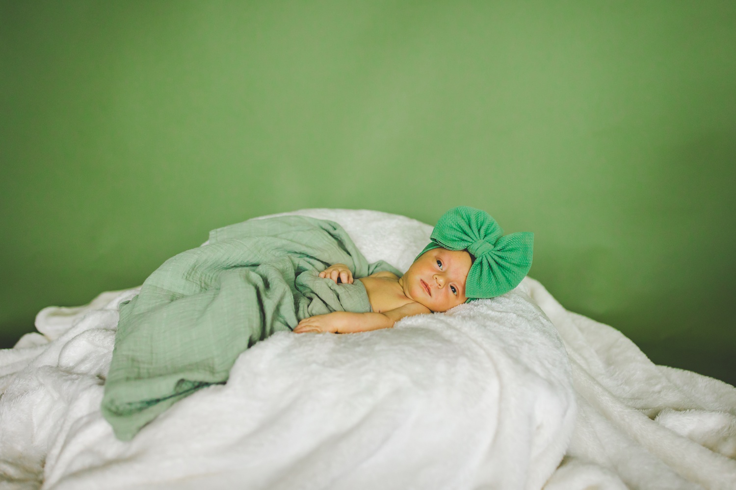 simple studio baby photographs in northwest Arkansas, cute newborn photos in fayetteville