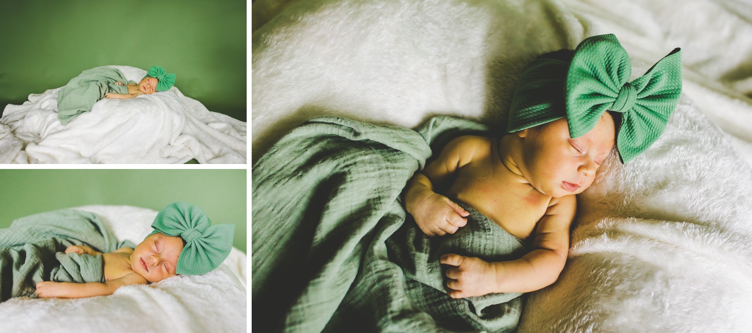 simple studio baby photographs in northwest Arkansas, cute newborn photos in fayetteville
