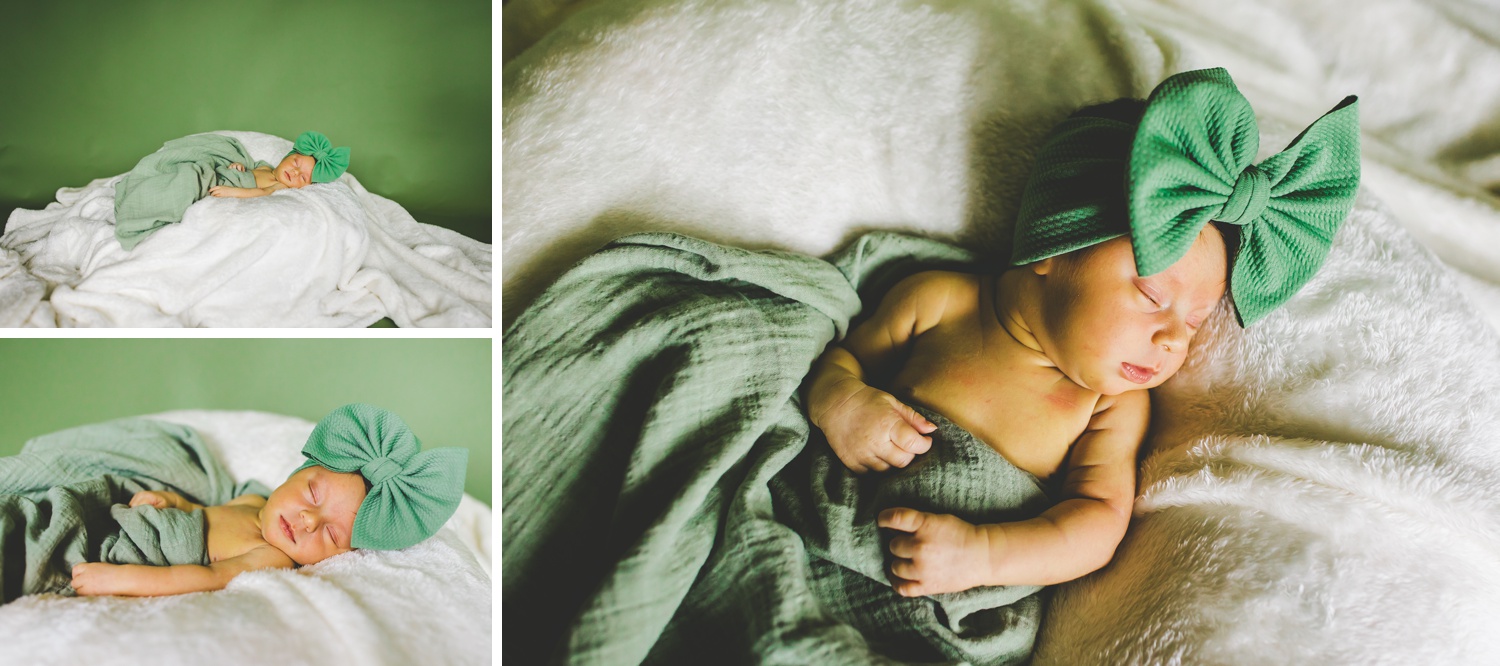 simple studio baby photographs in northwest Arkansas, cute newborn photos in fayetteville