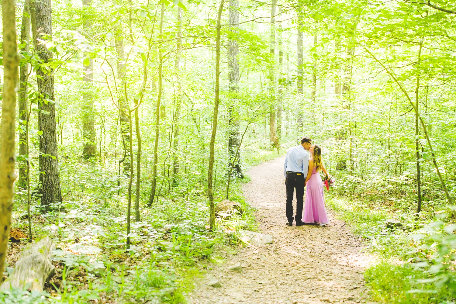 Romantic Spring Elopement at Devil's Den in Arkansas