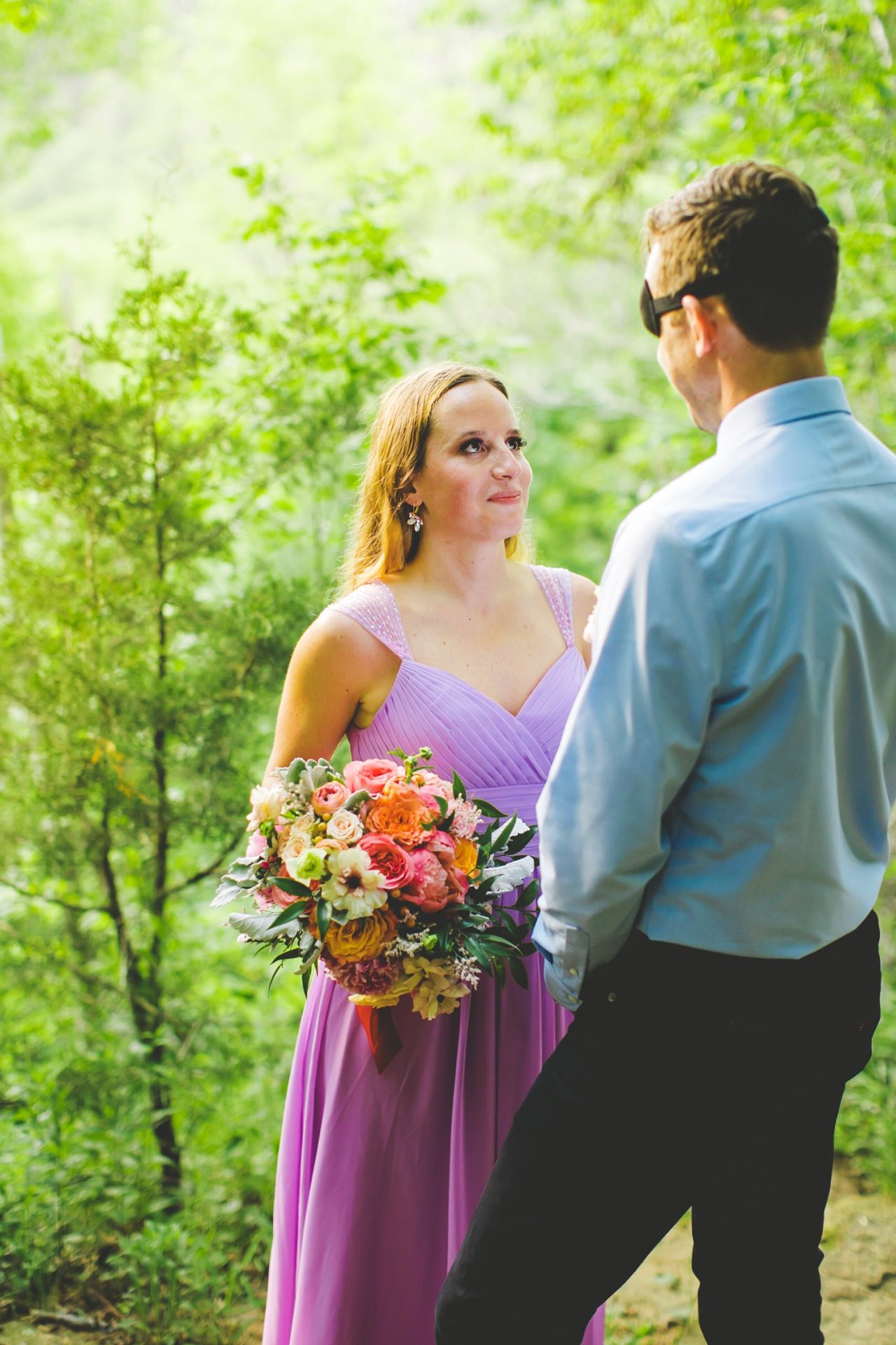 Colorful Forest Elopement in Arkansas