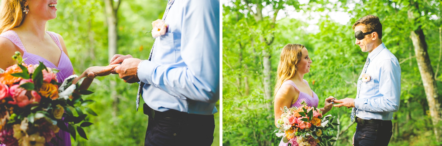 Colorful Forest Elopement in Arkansas