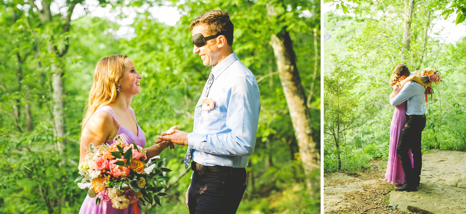 Colorful Forest Elopement in Arkansas