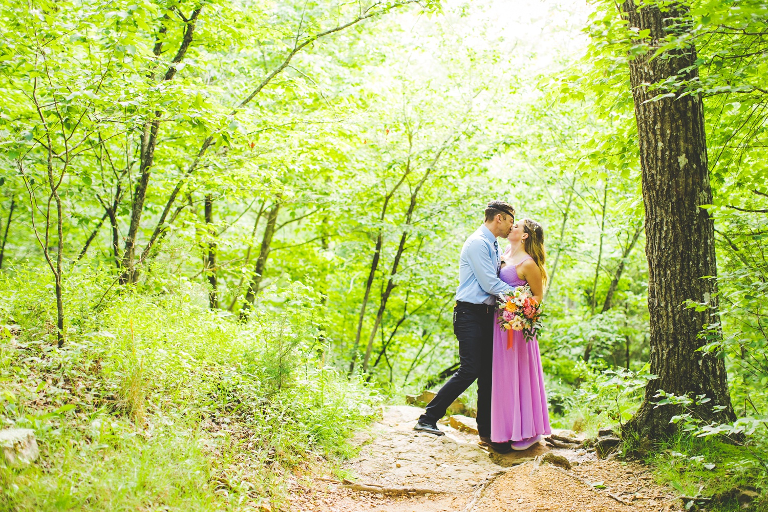 Colorful Elopement at Devil's Den